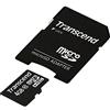 Transcend TS4GUSDHC10 Scheda di Memoria MicroSDHC da 4 GB con Adattatore, Classe 10