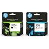 Ink Trader HP 305XL Nero e 305 Colore Cartucce d'Inchiostro Confezione Combinata - Confezione di Riciclaggio Inclusa