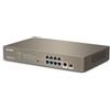 Tenda Switch PoE 10 porte Managed L3, Switch Ethernet Gigabit con 8 porte PoE+ e 1 porta SFP (130 W, VLAN, QoS, IGMP-Snooping, desktop o montaggio a parete) (TEG5310P-8-150W)
