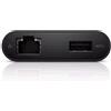Dell yrpdk USB TYPE-C HDMI/VGA/Ethernet/USB 3.0, cavo di interfaccia e adattatore di genere, interfaccia cavo/adattatore di genere (USB TYPE-C, HDMI/VGA/Ethernet/USB 3.0, nero)