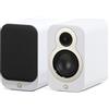 Q Acoustics 3010c - Coppia di altoparlante compatti da scaffale, colore bianco satinato, tipo a 2 vie, driver bassi da 4