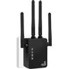 Aenxwa Amplificatore WLAN, ripetitore WLAN da 1200 Mbit/s, amplificatore WiFi Dual Band Ultraxtender con connessione LAN, WPS, compatibile con router WiFi standard al 99%, copre fino a 9200 Sq.ft e 35