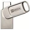 Verbatim Chiavetta USB 3.2 OTG 32 GB tipo A-C My Dual Argento