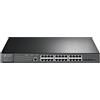 TP-Link Switch gestito JetStream Gigabit a 24 porte e 4 porte 10GE SFP+ L2+ con PoE a 24 porte, budget 384W, gestione cloud centralizzata Omada SDN, monitoraggio intelligente, montabile su rack