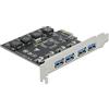 DELOCK TARJETA PCI EXPRESS X1 - A 4 X USB TYP-A HEMBRA
