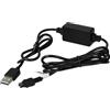 vhbw Cavo di ricarica USB compatibile con Sony DCR- DVD908E, DVD910, HC16, HC16E, HC17, DVD910E, DVD92, DVD92E camera, videocamera, camcorder, nero