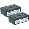 vhbw 2x batteria compatibile con Autec LK8, Light LK8, Light LK6, Light LK4, LK6, LK4 telecomando remote control (2000mAh, 2,4V, NiMH)