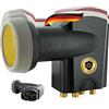 SCHWAIGER 401 Quattro LNB Low Noise Blockconverter Sun Protect digitale resistente al calore Calotta LNB Accessori per parabole satellitari Protezione dalle intemperie Contatti dorati antracite