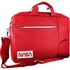 Atlantis NASA edition Borsa notebook 15.6 pollici a tracolla, imbottitura interna, vano porta documenti, tasca esterna per accessori, fascia per aggancio Trolley . Cinghia a tracolla, colore rosso.