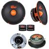 Generico GENERIC SP AUDIO SP-EM6.5 KIT SET PER AUTO 1 KIT A 2 VIE DA 6,5 16,5 CM 165 MM DA 200 WATT RMS 400 WATT MAX 4 OHM CON 2 MIDRANGE 2 TWEETER E 2 CROSSOVER