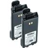 vhbw 2x batteria compatibile con Icom IC-F1000, IC-F1000D, IC-A16E, IC-A16 radio (2250mAh, 7,4V, Li-Ion) + clip