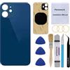 Perzework Sostituzione posteriore posteriore OEM per iPhone 12 Mini 5.4 pollici (blu) con kit di riparazione