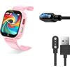 Blueshaweu Cavo di Ricarica USB Magnetica Compatibile con Alutoria Smartwatch A28 - Caricabatterie Cable Caricatore Magnetico USB Compatibile per Alutoria A28 (Nero)