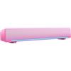 LCCEERD Soundbar Illuminata per PC, USB Bluetooth5.3 Altoparlante con Stereo 3D, Mini Altoparlanti con Luce RGB per Computer, Laptop, Tablet USB, Monitor, TV (Rosa)