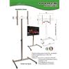 tecnidea Piantana porta tv, altezza regolabile,vesa universale, con ruote tecnideaT46