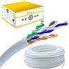 EXTRALINK Cavo Ethernet Interno 100m Cat5e U/UTP LAN AWG24 - 100% Rame Puro, Compatibile PoE, Fino a 1 Gbps, Guaina in PVC Flessibile, Facile da Installare per Reti Domestiche e Professionali