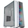 Cooler Master MasterBox 520 Mesh PC Case - ATX Mid-Tower, Con 3 Ventole, Configurazioni Multi Flusso d'Aria, Pannello Frontale in Rete, Pannello Laterale TG, Controller ARGB Incluso - Bianco