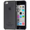 doupi UltraSlim Custodia per iPhone 5C, Satinato fine Piuma Facile Mat Semi Trasparente Cover, Nero