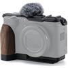 Tilta PowerShot V1 Cage, Kit Base Vintage Camera Cage Compatibile con PowerShot V1 con Piastra di Base, Piastra Superiore, Protezione Antivento per Microfono - Nero TA-T82-A-B