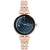 TECHMADE Smartwatch Niah Lyra, orologio digitale gioiello, schermo AMOLED, chiamate, notifiche, funzione SOS, sport, compatibile con IOS e android (MAGLIA MET MEDIA GOLD ROSE)