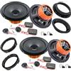 EvoTuning Kit 8 Casse Altoparlanti per VW Tiguan dal 2007 al 2024 Anteriori e Posteriori compatibile con Hertz DSK165.3 Set 4 Woofer +4 Tweeter +4 Anelli +4 Cavi (NO Plug and Play)