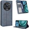 BellaCase Custodia Honor Magic 4 Pro [Custodia portafoglio] [Staffa] [Slot per schede] [Flip Cover magnetica] Compatibile con lo smartphone Honor Magic 4 Pro(Blu)