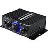 CAIONPLE Amplificatore di Potenza Audio -170 Amplificatore di Potenza Audio Stereo HiFi Wireless Amplificatore di Potenza Audio da 200 W + 200 W Amplificatore per Auto Domestico con Ingresso