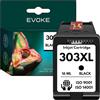 EVOKE 303 XL Inchiostro compatibile con HP 6220 6230 6234 7920e 7830 7130 7200 7900 Nero (nero) 800 pagine 16 ml