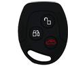 Lage Silicone Cover Chiave Telecomando per Ford 3 tasti (vedere compatibilità nelle foto) Modelli C-Max Fiesta Focus KA Mondeo Transito (NERO)