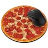 WIRESTER Tappetino per mouse rotondo antiscivolo, WIRESTER Pepperoni Pizza Mouse Pad per casa, ufficio e scrivania da gioco