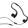 YODZ Cuffie di Conduzione Ossea Cablata (3,5 Mm), Sport All'aperto Auricolare Auricolare Auricolare Auricolare Auricolare con Microfono, per Correre, Sport, Fitness,Nero