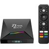 Genérico Z1 MAX Ultra HD Android TV Box - Android 15, 4G, Allwinner H618, 8GB 128GB, 8K 4K UHD, WiFi Dual 5G/2.4G, Bluetooth 5.0, Telecomando Vocale