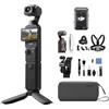 DJI Osmo Pocket 3 Creator Combo Bundle, Fotocamera Digitale con CMOS da 1'', 4K/120fps, Stabilizzazione a 3 Assi, Tracciamento di Volti/Oggetti, Messa a Fuoco Rapida, Microfono Incluso, Vlog Camera