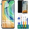 SRJTEK Schermo OLED per Samsung Galaxy Note 10 Lite Schermo LCD Sostituzione Schermo SM-N770F Digitalizzatore Touch Kit di riparazione senza cornice (nero, con riconoscimento delle impronte digitali)
