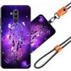 JEZSTHAI Cover Compatibile con Huawei Mate 20 Lite Custodia in Silicone TPU Morbido con Cordino/Laccio Tracolla Cellulare,Antiurto AntiGraffio Protettiva Bumper Case con Disegno Motivi,Cover*A01