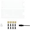 Ingcool Custodia per Raspberry Pi Pico, Case in Acrilico, Protezione su Entrambi i Lati, con Copritastiera Personalizzato, Pinheader/Connettori Accessibili, Compatibile con Expander/Breadboard