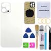 Perzework Sostituzione di vetro posteriore OEM per iPhone 12 Pro 6,1 pollici con kit di riparazione e adesivo pre-installato (argento)