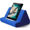 Zcvtbye Supporto per tablet morbido con tasca, cuscino morbido multi-angolo, supporto per tablet, iPad, e-book, letto, divano, smartphone, libri (blu reale)