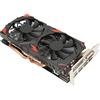 Cuifati Scheda Grafica 580 Scheda Grafica da Gioco 256 Bit 8 GB GDDR5 con Doppia Ventola di Raffreddamento, 16 Schede Grafiche per Computer PCI Express 3.0 DP, HDML, DVI Plug And Play