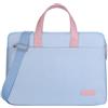 Hixingo Borsa per Laptop 14/15.6 Pollici, Impermeabile Oxford Borsa PC Portatili Borsa Notbook Modo Borsa a Tracolla con Cinghia per Trolley Multifunzionale Borsa Messenger (15,6 pollici,Azzurro)