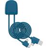 Xoopar ICE-C Cavo Multi USB 1 m USB-C Lightning CarPlay - Blu