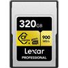 Lexar Scheda professionale CFexpress da 320 GB, tipo A, 900 MB/s, serie Gold