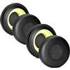 JOYSOG Cuscinetti auricolari di ricambio per cuffie Jabra Evolve 20, 20se, 30, 30, II, 40, 65, 65+, 2 paia, colore: nero e giallo