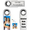 Generic Chiavetta USB Personalizzata con Il Tuo Testo Foto e Logo, Pen Drive Pennetta USB Chiavetta USB 128 gb/64 gb/32 gb, Trasferimento/Lettura Veloce (B / 32GB)