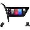 Generico Autoradio Android per Toyota Auris 2 E180 2012-2015 1280 * 720 Touch Screen Wireless CarPlay/RDS/DSP/Bluetooth/4GLTE 5G Wi-Fi Schermo Diviso Comandi Al Volante Navigazione GPS(Lhd,NF-2)
