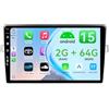 MISONDA MSD 9 Pollice 2G+64G Autoradio Per Toyota Verso R20 (2009-2018) | Android 15 GPS Navigation Radio | Carplay Android Auto Volant Dual Band WiFi DSP DAB Bluetooth Mirror link | Telecamera | 2 Din