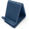 Generico Supporto Smartphone e Tablet in PLA - Stand da Scrivania Stampato in 3D - Porta Cellulare Universale - Leggero, Resistente, Vari Colori (Blu Metallo opaco)