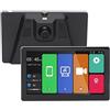 Bewinner Dash Cam 4K per Auto, Dash Camera Anteriore e Posteriore con Schermo da 7 Pollici e Sensore G, Telecamera di Backup con Doppio Obiettivo a Specchio, Uscita AUX, Monitor di