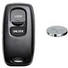 mt key Telecomando per chiave auto, 1 alloggiamento 2 tasti + 1 batteria CR2025 per Mazda