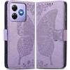 MOJIA Cover in Pelle per Blackview Wave 8C / Wave 8 / Oscal Flat 2 / 2C, Custodia Premium a Portafoglio con Interno Case in TPU e Porta Carte [Cinturino da Polso in Regalo]. Lavender